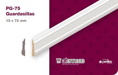 Guardasilla  PG-75 MDF prepintado 2600 mm.pack 6 unidades