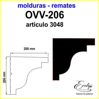 Moldura EEDY-EPS-CTO OVV-206 ART.3048