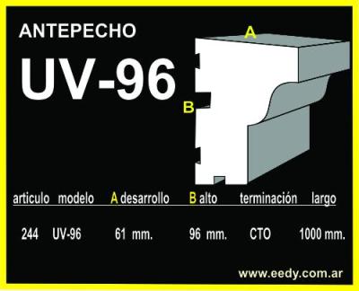 Antepecho EEDY-EPS-CTO UV-96 ART.244
