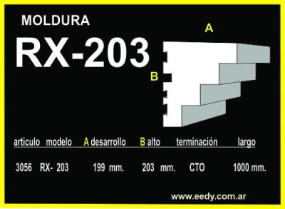 Moldura EEDY-EPS-CTO RX-203 ART.3056