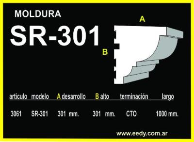 Moldura EEDY-EPS-CTO SR-301 ART.3061