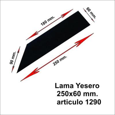 Lama de yesero EEDY 250x60 mm. art. 1290